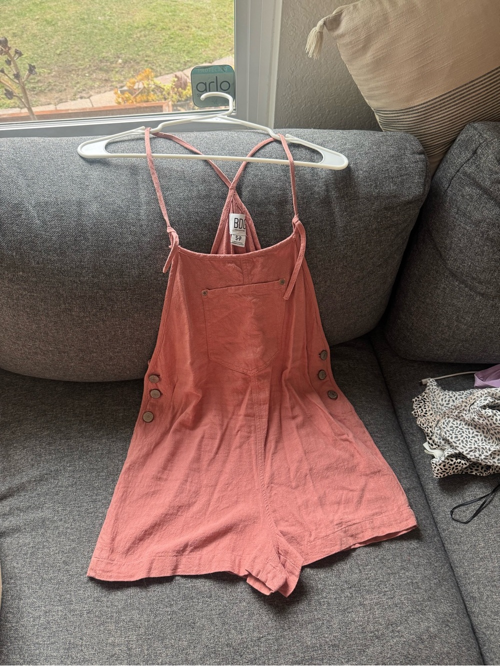 BDG Pink Coral Romper One-Piece